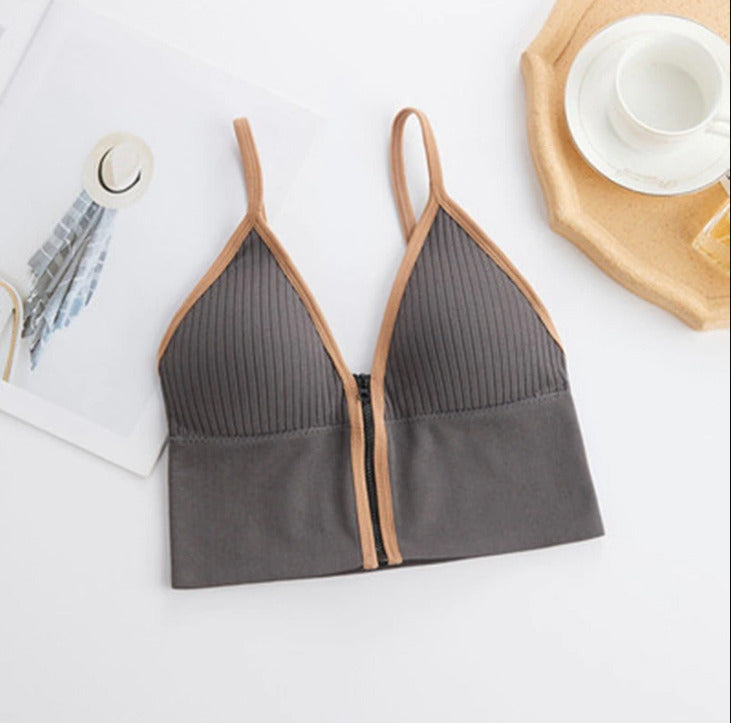 SINGLE ZIP - UP STRECHABLE BRA