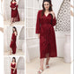 2 pcs Silk Long Bridal Nighty Set (Code 120)