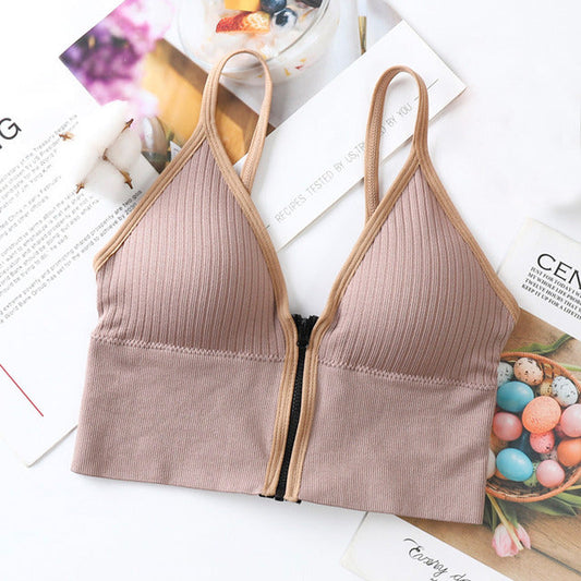 SINGLE ZIP - UP STRECHABLE BRA