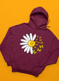 FLORAL BUTTERFLY KANGROO HOODIE