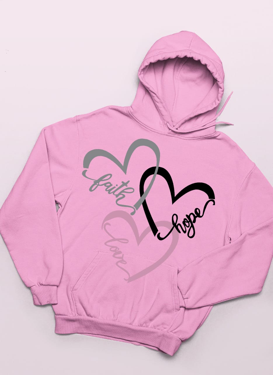 TRIO HEART KANGROO HOODIE