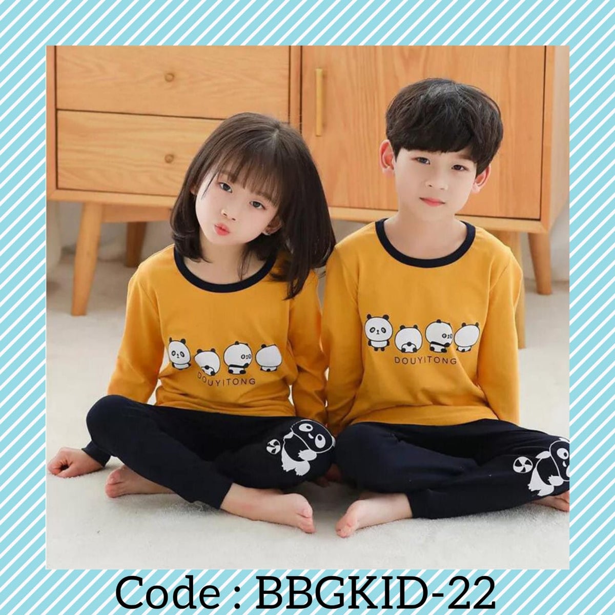 a couple of kids that are sitting on a bed 