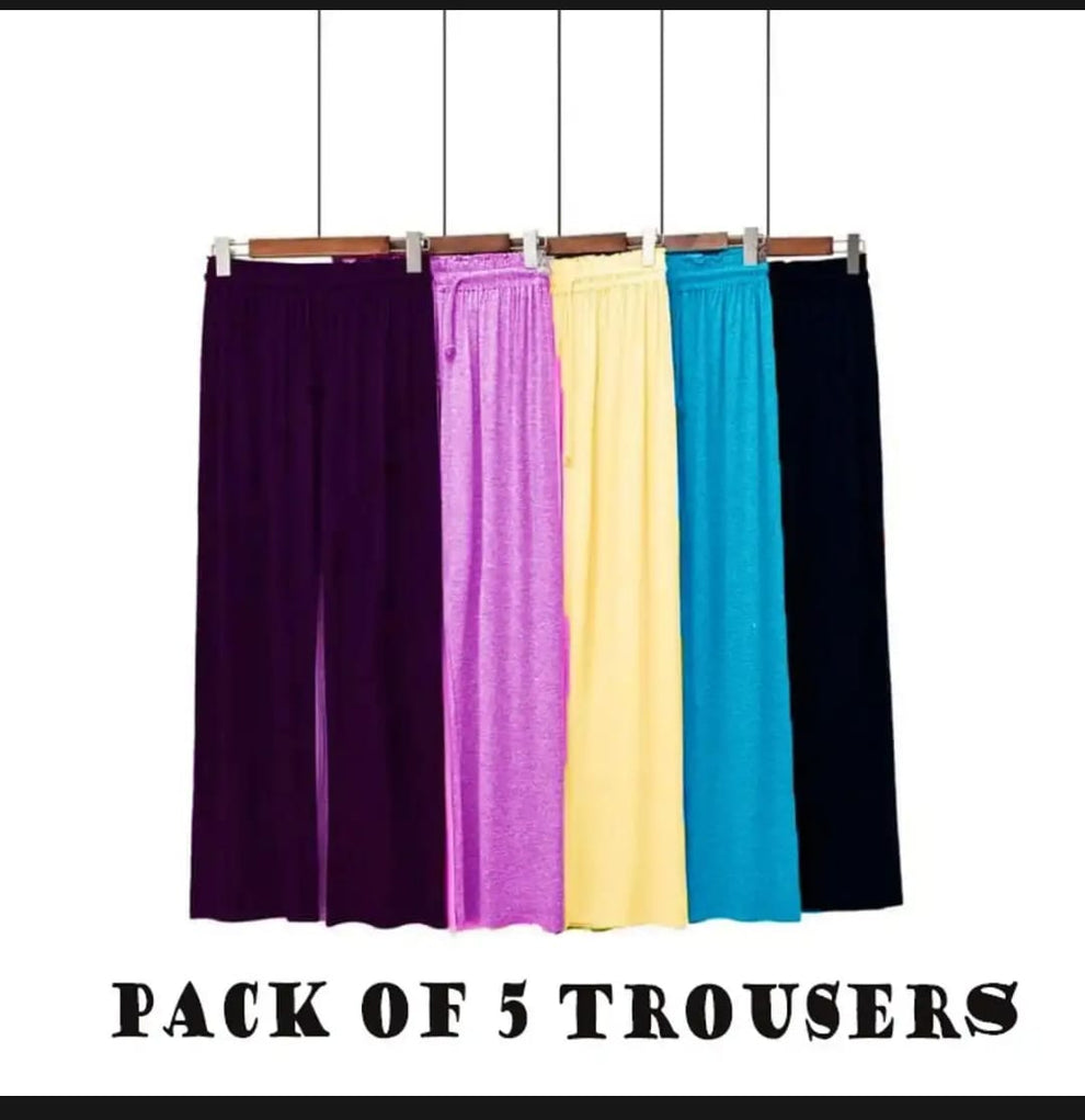 DEAL NO 3 : Pack of 5 Trouser & PACK OF 3 COTTON CAMISOLE